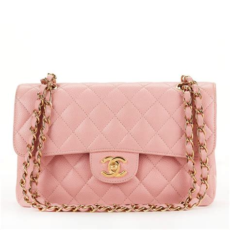 chanel pink small classic flap